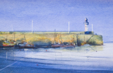Watercolour harbour